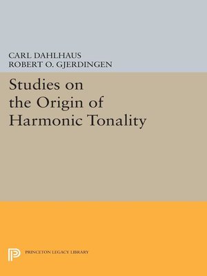 cover image of Studies on the Origin of Harmonic Tonality